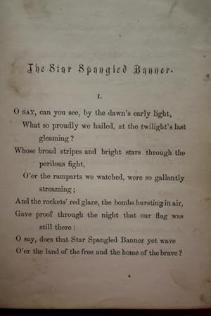 Image du vendeur pour Poems of the Late Francis S.[ Scott ] Key, Esq (Contains Star Spangled Banner "Defence of Fort McHenry",) mis en vente par Princeton Antiques Bookshop