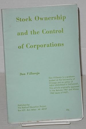 Stock ownership and the control of corporations