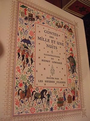 Imagen del vendedor de Contes des milles et une nuits. Illustrations de Henry Lemari. a la venta por Livres de A  Z