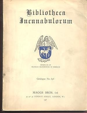 Immagine del venditore per Bibliotheca Incunabulorum A Collection of Books Printed in the Fifteenth Century from over 250 Presses- venduto da Peter Keisogloff Rare Books, Inc.