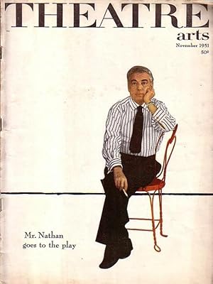 Imagen del vendedor de Theatre Arts. Vol. XXXV, No.11, Novembre 1951. Contents the complete play by Lillian Hellman: The Autumn Garden (Act three). a la venta por Antiquariat Carl Wegner