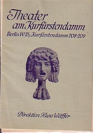 Bild des Verkufers fr Besetzungszettel der Komdie am Kurfrstensdamm. o. A. ca 1951-54. Konvolut aus 4 Expl. zum Verkauf von Antiquariat Carl Wegner