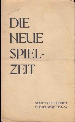 Programmzettel zu: Die Wildente. Schauspiel in 5 Akten. Regie: Gustav Lindemann. Darsteller: Carl...