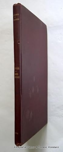 Bild des Verkufers fr Listed in chronological order from the original manuscripts in the Library of Congress. Compiled under the direction of Worthington Chauncey Ford. Washington, Government Printing Office, 1904. 4to. 6 Bl. Faksimile, 114 S. Or.-(?)Lwd.; etw. angestaubt u. mit Schabspuren, leicht gelockert. zum Verkauf von Jrgen Patzer