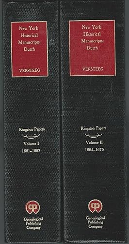 Immagine del venditore per New York Historical Manuscripts: Dutch Kingston Papers (Two Volume Set) venduto da Dorley House Books, Inc.