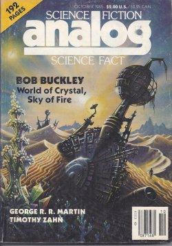 Bild des Verkufers fr ANALOG Science Fiction/ Science Fact: October, Oct. 1985 zum Verkauf von Books from the Crypt