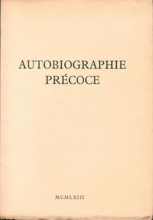 Autobiographie précoce, traduit du russe et préfacé par K. S. Karol