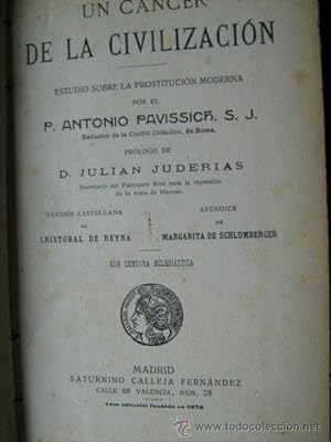 Seller image for UN CNCER DE LA CIVILIZACIN for sale by Librera Maestro Gozalbo