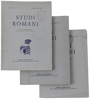 Seller image for STUDI ROMANI. Annata completa 1983.: for sale by Bergoglio Libri d'Epoca