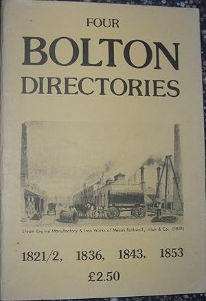 Image du vendeur pour Four Bolton Directories - 1821/2 , 1836 , 1843 , 1853 mis en vente par eclecticbooks