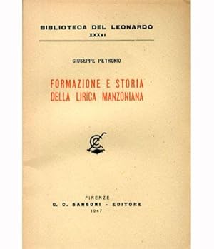 Immagine del venditore per Formazione e storia della lirica manzoniana. venduto da LIBET - Libreria del Riacquisto