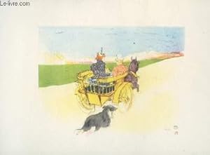 Image du vendeur pour 1 REPRODUCTION EN COULEUR D'UNE LITHOGRAPHIE DE TOULOUSE-LAUTREC ET UNE REPRODUCTION D'UN DESSIN EN COULEUR DE MAURICE WRILLO DANS UNE COUVERTURE INTITULEE: LE PNEUMOPLASME FORME MODERNE DE L'ENVELOPPEMENT SINAPISE. mis en vente par Le-Livre