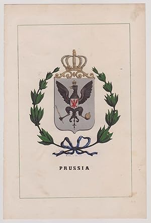 Stemma Prussia Araldica Cromolitografia PAGNONI Milano 1857