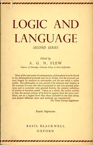 Logic and Language: Second Series (Hardcover)