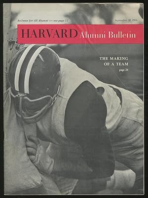 Seller image for Harvard Alumni Bulletin: September 30, 1966, Vol. 69, No. 1 for sale by Between the Covers-Rare Books, Inc. ABAA