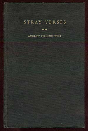 Bild des Verkufers fr Stray Verses zum Verkauf von Between the Covers-Rare Books, Inc. ABAA