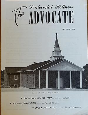 Pentecostal Holiness Advocate - September 7, 1963 (Cover Story - Three-Year Success Story)