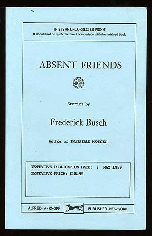 Seller image for Absent Friends for sale by Between the Covers-Rare Books, Inc. ABAA