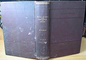 Seller image for A Compilation of the Messages and Papers of the Presidents Volume IV for sale by Phyllis35