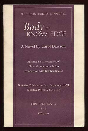 Bild des Verkufers fr Body of Knowledge zum Verkauf von Between the Covers-Rare Books, Inc. ABAA