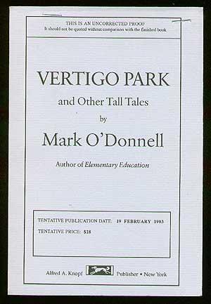Bild des Verkufers fr Vertigo Park and Other Tall Tales zum Verkauf von Between the Covers-Rare Books, Inc. ABAA