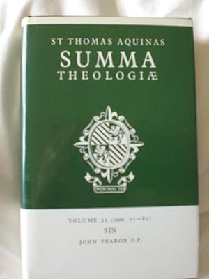 Summa Theologiae: volume 25 Sin