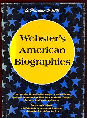 Seller image for Webster's American Biographies for sale by The Glass Key