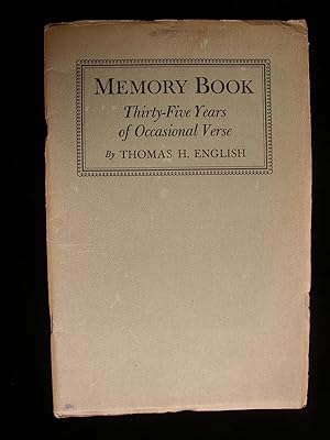 Memory Book: Thirty-Five Years of Occasional Verse