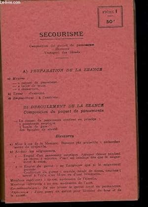 Seller image for LOT DE 11 FICHES : INSTRUCTION Z (GENERALITES SUR LES GAZ, PRESENTATION DE L'A.N.P.) 3 FCHES + QUESTIONNAIRE / MINES ET EXPLOSIFS 3 FICHES / SECOURISME 3 FICHES + QUESTIONNAIRE. for sale by Le-Livre