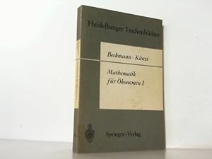 Bild des Verkufers fr Mathematik fr konomen I. (Reihe: Heidelberger Taschenbcher Band 56). zum Verkauf von Antiquariat Ehbrecht - Preis inkl. MwSt.