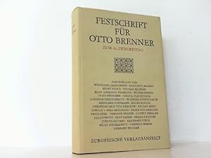Immagine del venditore per Festschrift f�r Otto Brenner zum 60. Geburtstag. venduto da Antiquariat Ehbrecht - Preis inkl. MwSt.