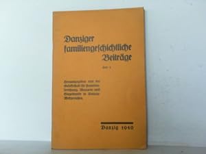 Danziger familiengeschichtliche Beiträge. Hier Heft 5.