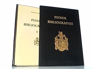Image du vendeur pour Peiner Bibliographie 1562-1964 in 2 Bnden . Jeder Band mit einer Widmung des Verfassers. mis en vente par Antiquariat Ehbrecht - Preis inkl. MwSt.