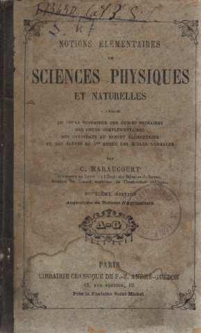 Seller image for Notions lmentaires de sciences physiques et naturelles for sale by crealivres