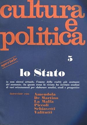 CULTURA E POLITICA, quaderni di cultura e politica -1967 - anno secondo numero 5 dicembre., Roma,...