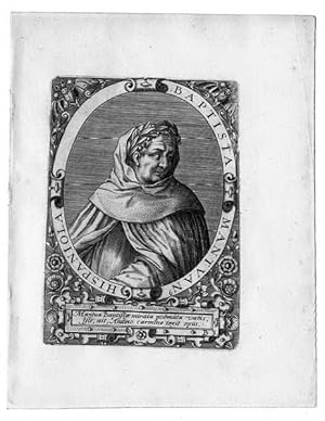 Bild des Verkufers fr Baptista Mantuanus (1447-1516). Portrait. zum Verkauf von Antiquariat Stefan Wulf