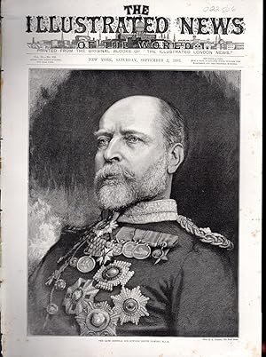 Seller image for ENGRAVING: "The Late General Sir edward Bruce Hamley" . engraving from The Illustrated News of the World, September 2, 1893 for sale by Dorley House Books, Inc.