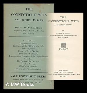 Seller image for The Connecticut Wits, and Other Essays, by Henry A. Beers for sale by MW Books Ltd.