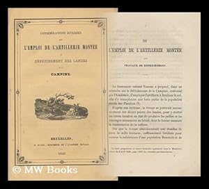 Imagen del vendedor de Considerations Diverses Sur L'Emploi De L'Artillerie Montee Au Defrichement Des Landes De La Campine a la venta por MW Books Ltd.