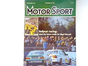 Seller image for Indycar racing - what the future holds for Nigel Mansell - 11. Heft 1992 - Motor Sport. for sale by books4less (Versandantiquariat Petra Gros GmbH & Co. KG)