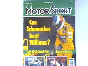Seller image for Can Schumacher beat Williams - 3. Heft 1993 - Motor Sport. for sale by books4less (Versandantiquariat Petra Gros GmbH & Co. KG)