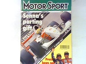 Image du vendeur pour Senna s parting gift - 12. Heft 1993 - Motor Sport. mis en vente par books4less (Versandantiquariat Petra Gros GmbH & Co. KG)