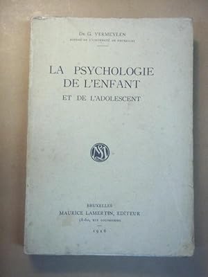 Imagen del vendedor de La Psychologie de l'Enfant et de l'Adolescent. a la venta por Carmichael Alonso Libros