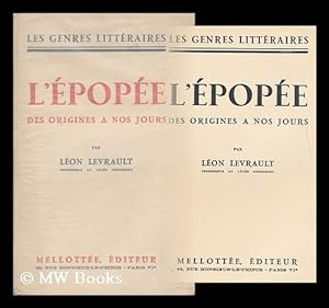 Seller image for L'Epopee : Evolution Du Genre / Par Leon Levrault for sale by MW Books