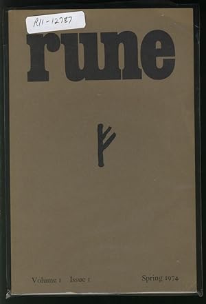 Immagine del venditore per Rune - Volume 1 Issue 1 Spring 1974 venduto da Alphabet Bookshop (ABAC/ILAB)