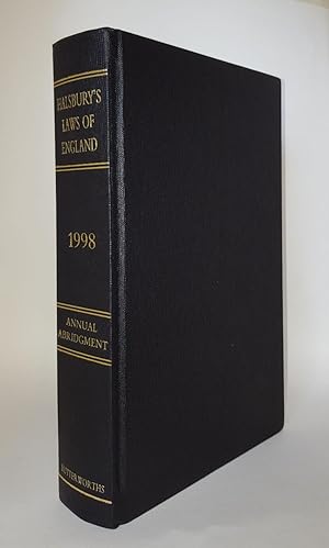 HALSBURY'S LAWS OF ENGLAND Annual Abridgment 1998