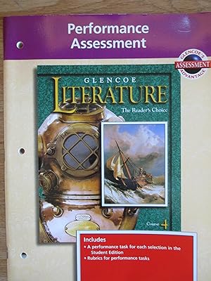 Seller image for Glencoe Literature The Reader's Choice Performance Assessment Course 4 for sale by Stillwaters Environmental Ctr of the Great Peninsula Conservancy