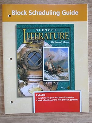 Seller image for Glencoe Literature The Reader's Choice Block Scheduling Guide Course 4 for sale by Stillwaters Environmental Ctr of the Great Peninsula Conservancy