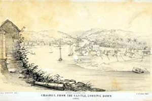 Chagres, From the Castle Looking Down, 1851 [Panama].