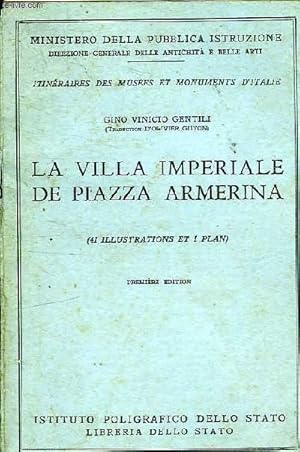 Bild des Verkufers fr LA VILLA IMPERIALE DE PIAZZA ARMERINA - PREMIER EDITION zum Verkauf von Le-Livre